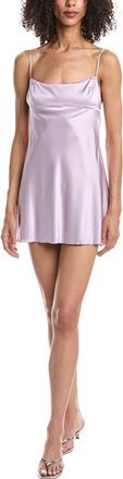 Guizio Sweetness Backless Silk- Blend Dress