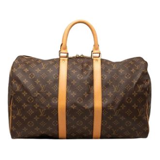 Louis Vuitton Pre-owned Weekend Bags, female, Brown, Size: ONE SIZE Pre-owned Keepall 45