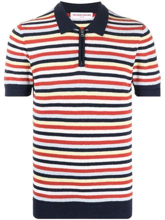 Orlebar Brown Gestreept poloshirt - Blauw