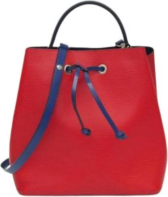 Louis Vuitton Pre-owned Bucket Bags, female, Red, Size: ONE SIZE Pre-owned neonoe M54365