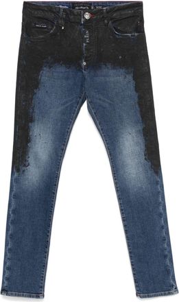 Philipp Plein straight-leg jeans - men - Cotton/Elastane/Cotton/Polyester/Polyester - 31 - Blue