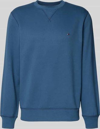 Tommy Hilfiger Regular Fit Sweatshirt Baumwoll-Mix in Petrol, Größe XXXL