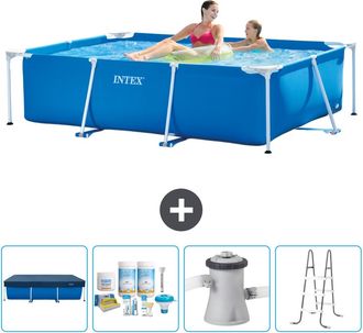 Intex Piscina Con Estructura Rectangular - 220x150x60 Cm - 7-piezas Scb6