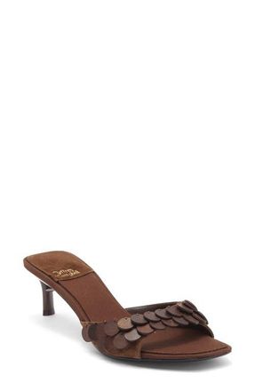 Jeffrey Campbell Islara Kitten Heel Slide Sandal in Brown Combo at Nordstrom, Size 5.5