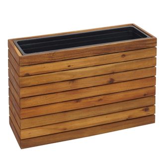 Hhg D&eacute;coshop26 - Macetero Macetero 41 X 63 X 23 Cm Exterior Madera De Acacia Marr&oacute;n 040007214