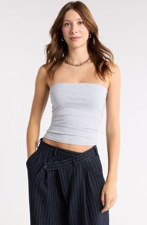 Abound Knit Tube Top in Grey Soft Heather at Nordstrom Rack, Size X-Large