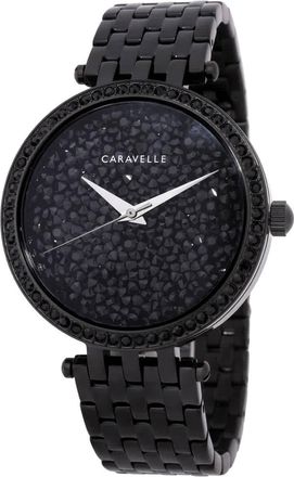 Bulova Bulova Caravelle Quartz Crystal Black Dial Ladies Watch 45L171