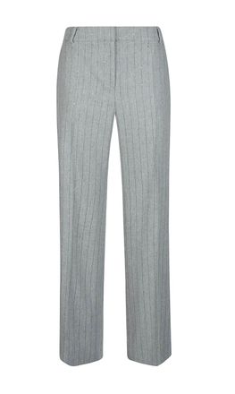 Purotatto Womens Stripe Trousers In Grey