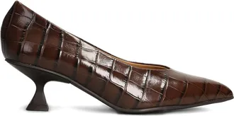Pedro Miralles 60mm Slatina croc-effect heel pumps - women - Leather/Leather/Rubber - 41 - Brown