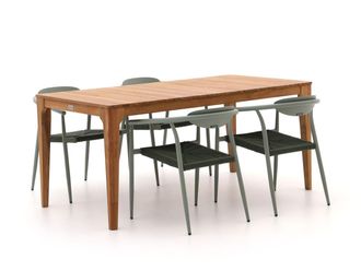 Manifesto Furniture Manifesto Cavone/Bruca 170cm dining tuinset 5-delig stapelbaar