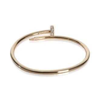 Cartier Pre-Owned Cartier Yellow Gold Diamond Juste Un Clou Bracelet