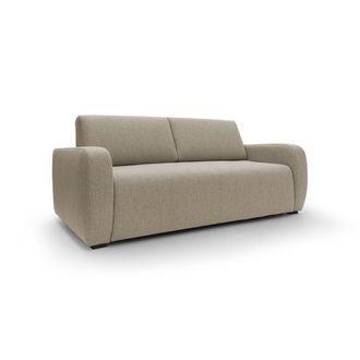 Divani.Store Duna Sof&aacute; Cama Convertible Con Colch&oacute;n De 20 Cm De Tela Suave Flameada E Impermeable 195 Cm (mat. 140x197) Marr&oacute;n