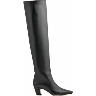 Neil J. Rodgers Meg Over The Knee Boot in Black Nappa at Nordstrom, Size 38