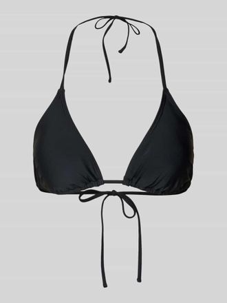Pieces Bikini-Oberteil mit r&uuml;ckseitiger Schn&uuml;rung Modell BAOMI in Black, Gr&ouml;&szlig;e XS
