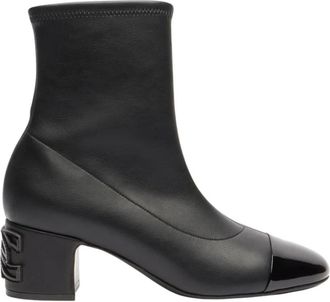 Casadei Muni Enkellaars - Dames - Laarzen met Hak - Zwart - 37 EU - Leer - Schoenen