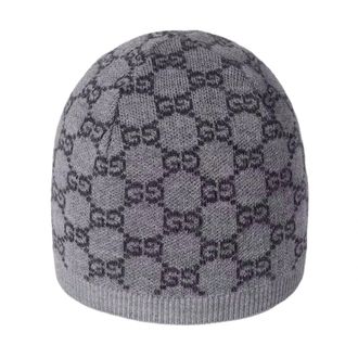 Gucci Accessoires, unisex, Grijs, M, Beanies