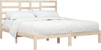 vidaXL Bed Frame without Mattress Solid Wood 200x200 cm Vidaxl