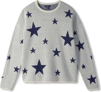 Hatley Star Rolled Edge Sweater in Sea Salt at Nordstrom, Size X-Small
