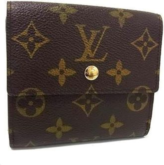 Louis Vuitton Monogram Brown Monogram Wallet (Tri-Fold) (Pre-Owned)