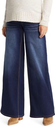 1822 Denim Over the Bump High Waist Wide Leg Maternity Jeans in Lennox at Nordstrom, Size 28