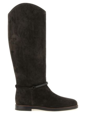 Brunello Cucinelli Black Solid Boots