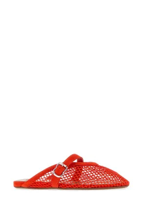 Alaia Flat Mule - Orange