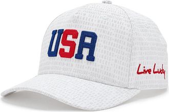 Black Clover United Threads Adjustable Hat Baseball Caps Red/White/Blue, Cotton