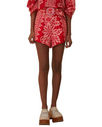 Farm Rio Farm Rio Flora Tapestry Red Short