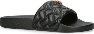 Kurt Geiger Meena Eagle Slide Sandal in Black/gold at Nordstrom, Size 5.5Us