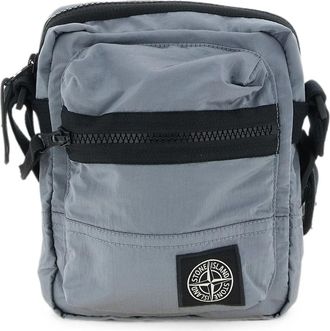 Stone Island Pouch Bag met Verstelbare Band - Heren - Schoudertassen - Blauw - ONE Size - Nylon - Tassen