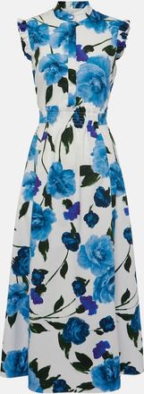 Erdem Floral cotton poplin midi dress