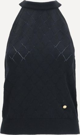 Balmain Sleeveless wool crewneck Top Female 38