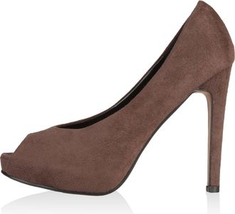 Ana Lublin Womens Viktoria Open Toe Brown Size: 5