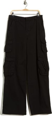 Good American Good Skate Twill Cargo Pants in Black001 at Nordstrom Rack, Size 10