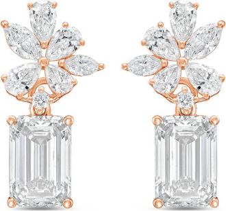 Diana M. Jewels 14KT ROSE GOLD LAB GROWN DIAMOND FASHION EARRINGS WEIGHING 12.00 CTS TW