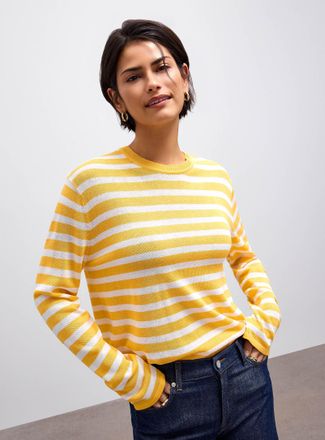 Contemporaine Womens Striped loose-fit T-shirt