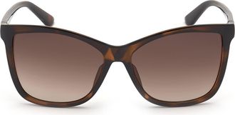 Guess Square Sunglasses in Dark Havana /Gradient Brown at Nordstrom Rack