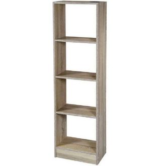 Trade Shop Trade Shop - Mueble Libreria Gaia 4 Estantes Roble 40x24x137cm 769665