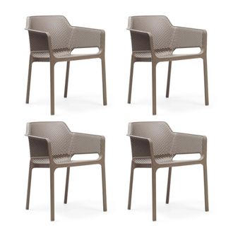 Nardi Net Armlehnstuhl 4 x, tortora