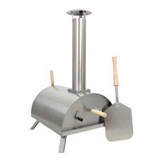 MonsterShop Outdoor Table Top Pizza Oven in Silver