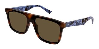 Gucci GG2182S 003 Mens Sunglasses Tortoiseshell Size 57 - Free RX Lenses - Free RX Lenses