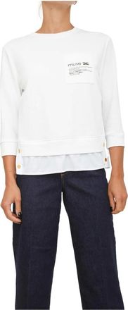 Elisabetta Franchi Donna, Top, Bianco, XL, new