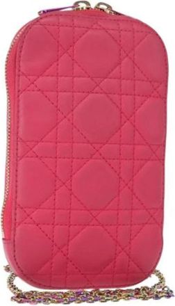 Dior Pre-owned Vintage Schoudertas - Dames - Vintage Schoudertas - Roze - ONE Size - Leer - Vintage