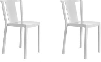 Resol Neutra Set 2 Silla Interior, Exterior Blanco