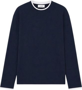 Lardini Long Sleeve Jersey T-shirt - Heren - Longsleeves - Blauw - M - Tops