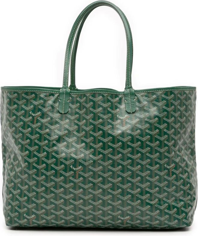 Goyard Borsa tote Saint Louis PM in tela Goyardine 2019 Verde da