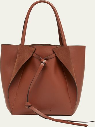 Gabriela Hearst Marija Small Wing Fold Leather Tote Bag