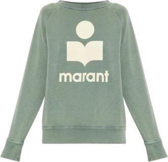 Isabel Marant Millyny Sweatshirt - Dames - Sweatshirts - Groen - S - Katoen - Hoodies & sweatvesten