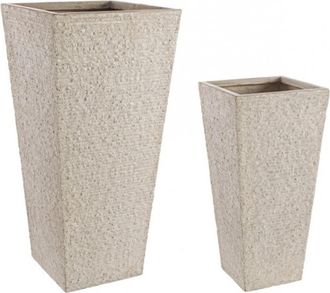 BIZZOTTO Bizzotto - Vaso Roccia Alto Sabbia 600x300x240