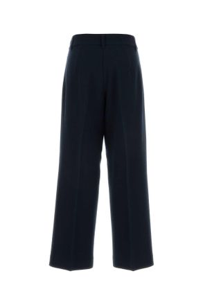 Max Mara 2619131041600 001 Blu Notte Exterior: Virgin Wool Pantaloni Trousers